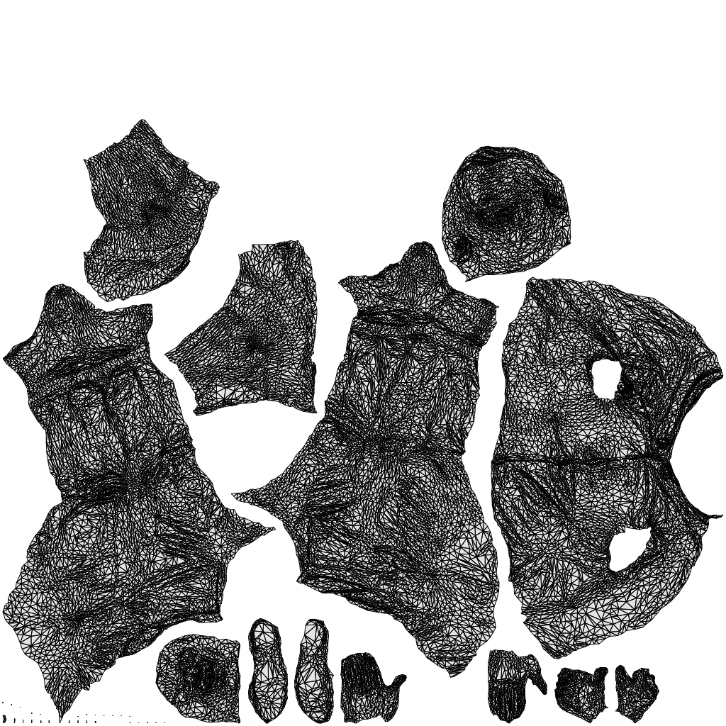 realistic 3D man casual sitting, scanned archviz people for Blender and 3ds Max, wireframe top-down view