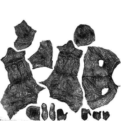realistic 3D man casual sitting, scanned archviz people for Blender and 3ds Max, wireframe top-down view