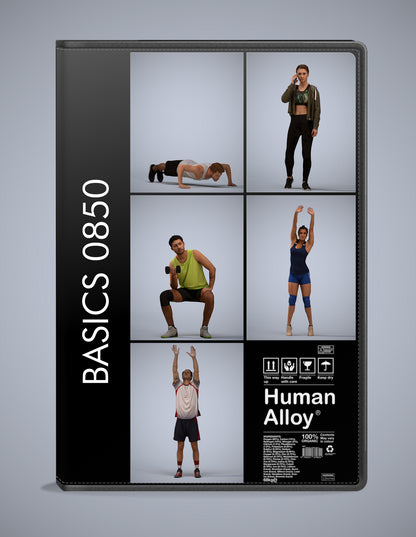 realistic 3D humans sport pack, 5 archviz people FBX OBJ for Blender