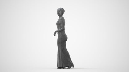 realistic 3D people woman formal formalaffairs, render-ready for V-Ray and Corona, FBX OBJ, square thumbnail