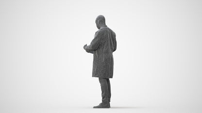 photogrammetry 3D man medical, realistic human model archviz FBX, square thumbnail