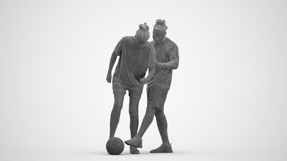 scanned 3D woman sport, photogrammetry people for Enscape and V-Ray, three-quarter front view render