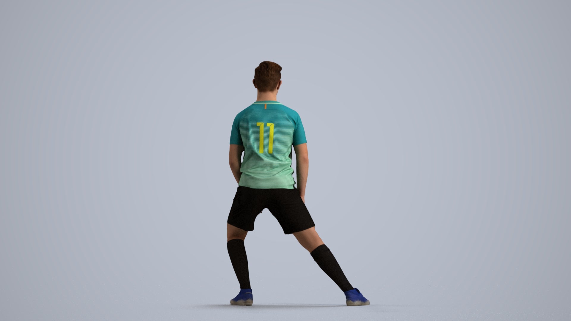 realistic 3D people boy sport, render-ready for V-Ray and Corona, FBX OBJ, front view render