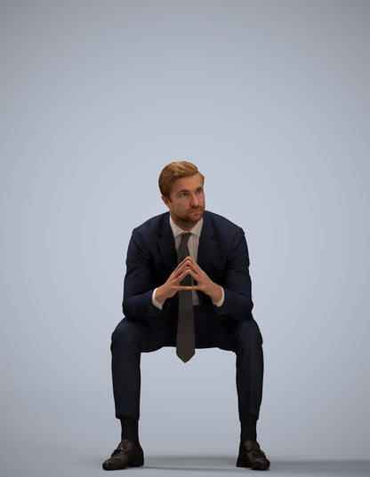 realistic 3D people man business, render-ready for V-Ray and Corona, FBX OBJ