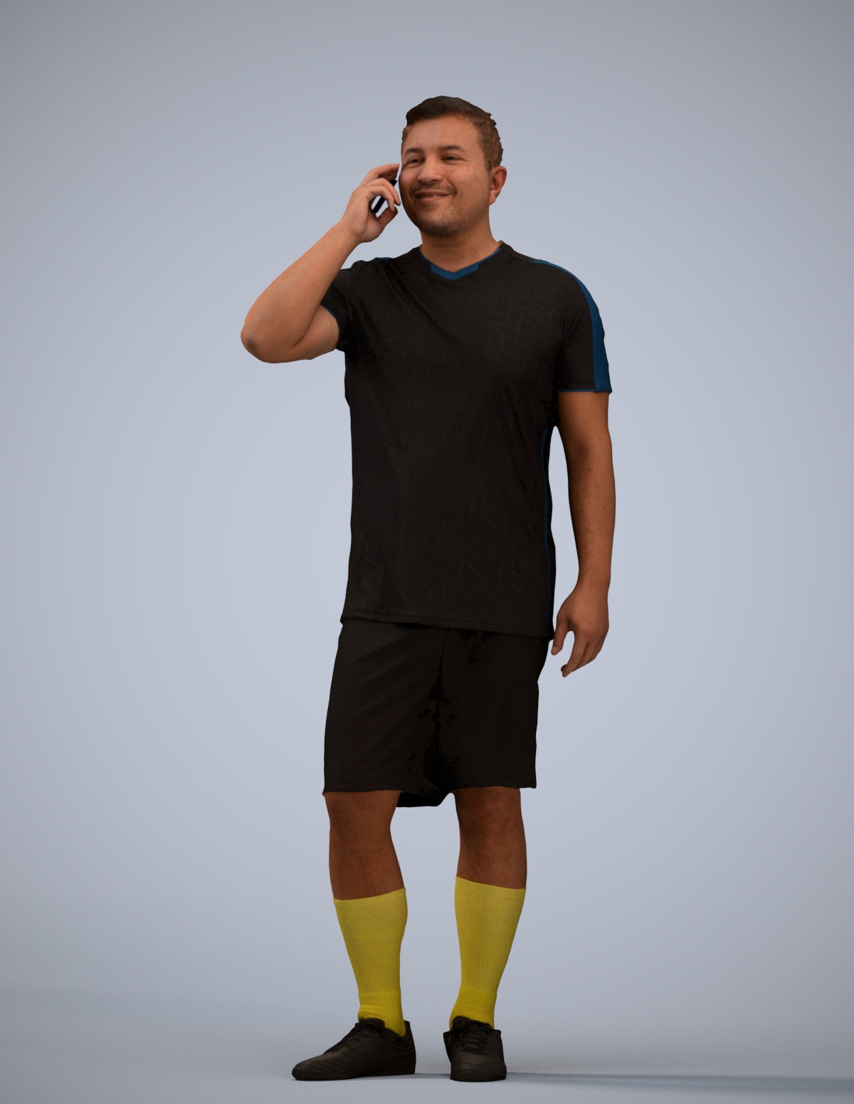 3D scanned man sport, photorealistic archviz people for Enscape and SketchUp