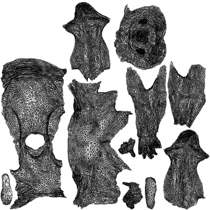 realistic 3D people man casual sitting, render-ready for V-Ray and Corona, FBX OBJ, wireframe top-down view