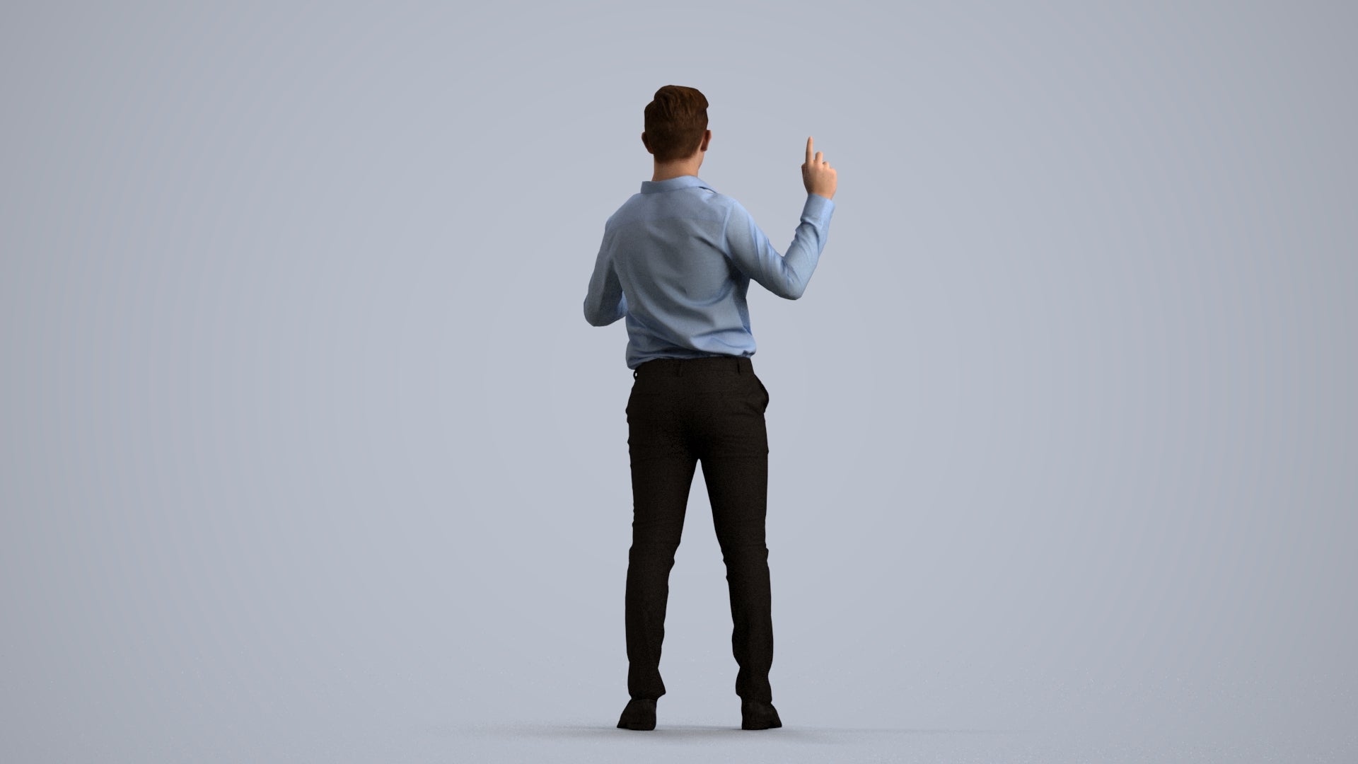 realistic 3D boy kids, scanned archviz people for Blender and 3ds Max, front view render