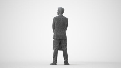 realistic 3D man business, scanned archviz people for Blender and 3ds Max, square thumbnail