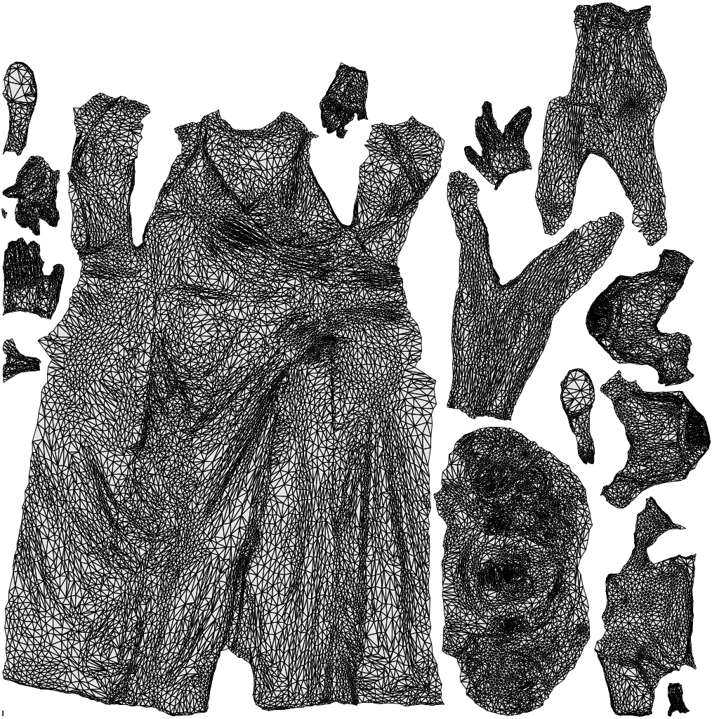 realistic 3D human woman formal formalaffairs, archviz people FBX OBJ for Blender, wireframe top-down view
