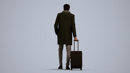 realistic 3D people man business, render-ready for V-Ray and Corona, FBX OBJ, front view render