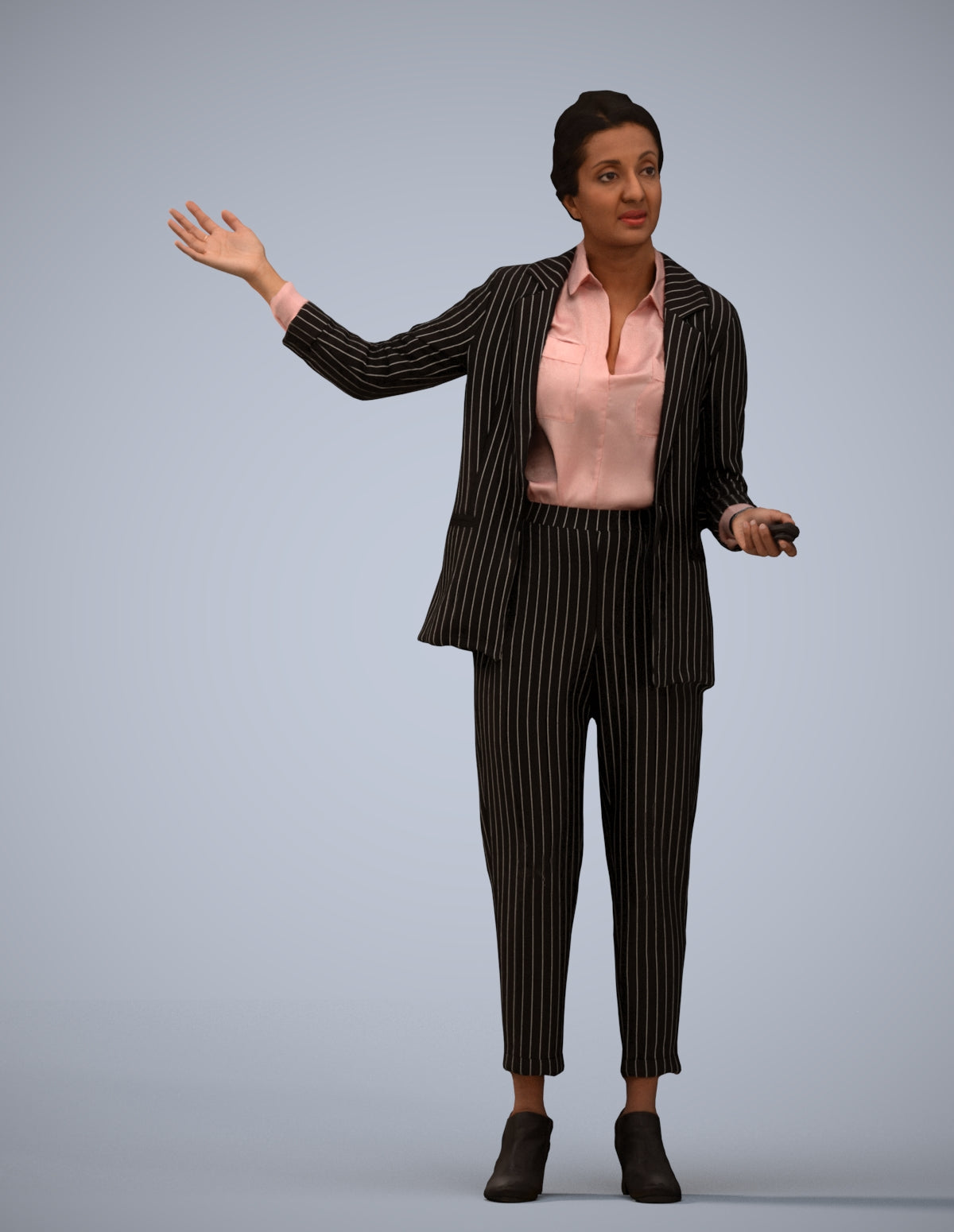 photogrammetry 3D woman business, realistic human model archviz FBX
