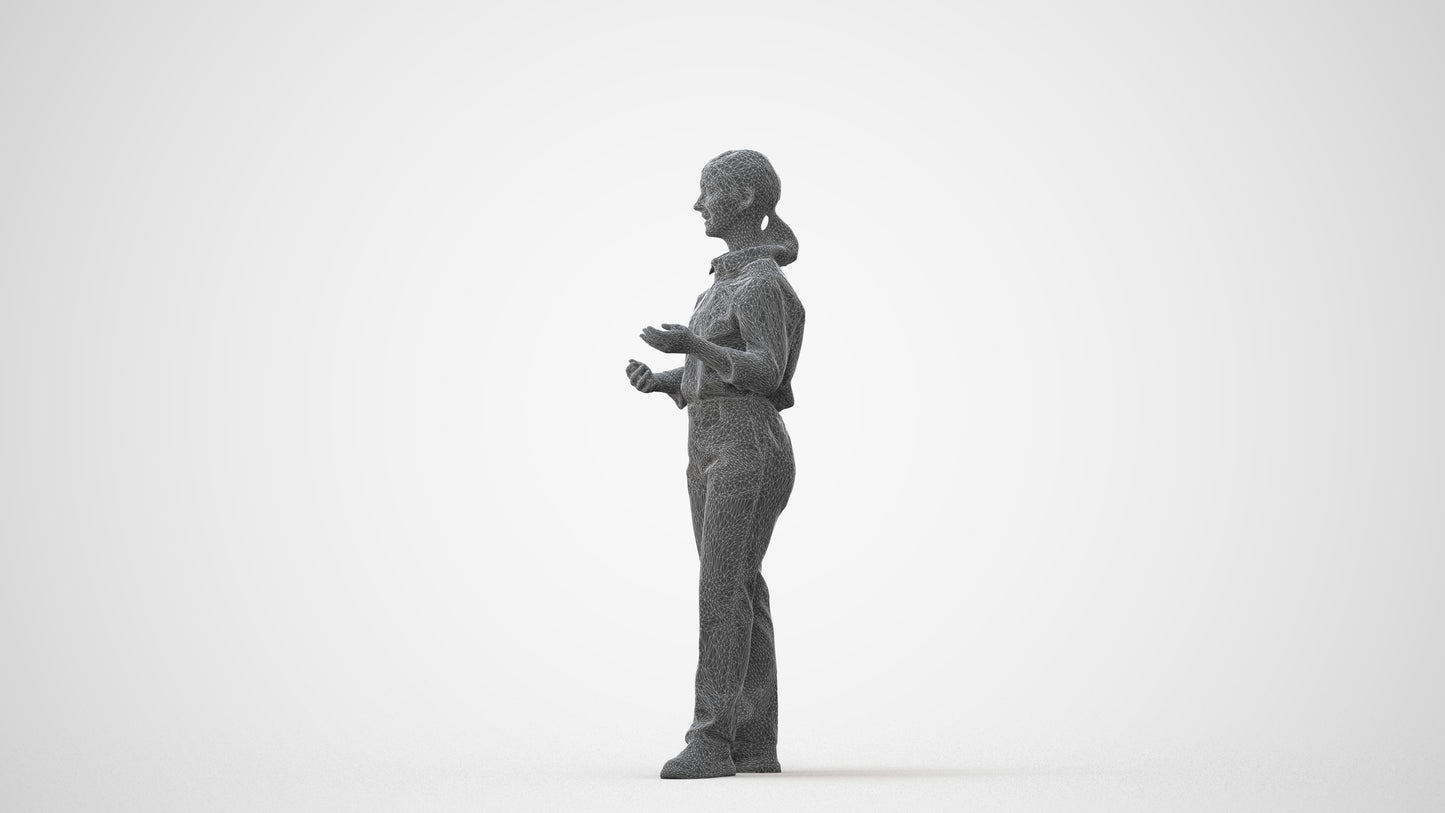 realistic 3D people girl kids, render-ready for V-Ray and Corona, FBX OBJ, square thumbnail