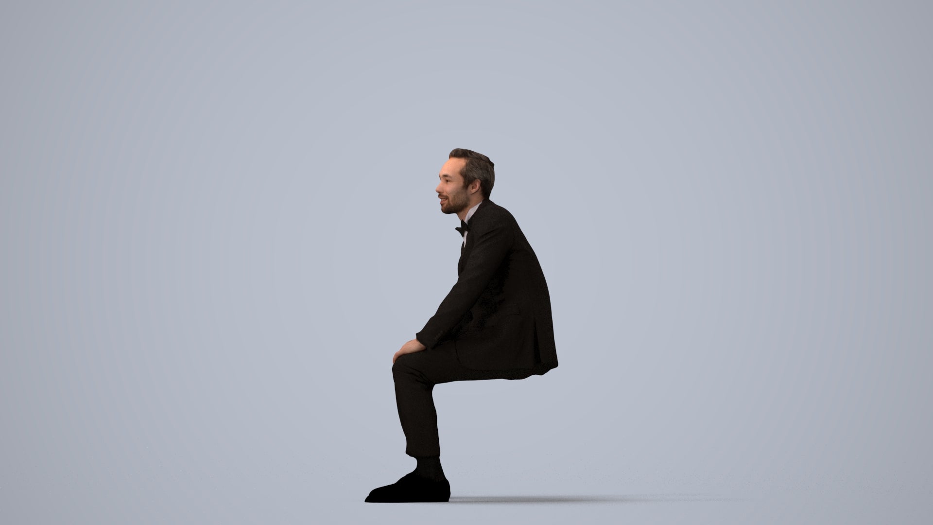 realistic 3D people man formal formalaffairs, render-ready for V-Ray and Corona, FBX OBJ, three-quarter view render