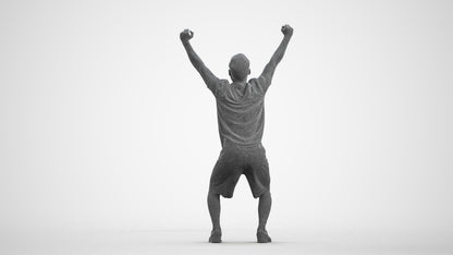 realistic 3D people man sport, render-ready for V-Ray and Corona, FBX OBJ, wireframe front view