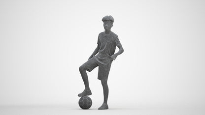 photogrammetry 3D boy casual kids, realistic human model archviz FBX, three-quarter front view render