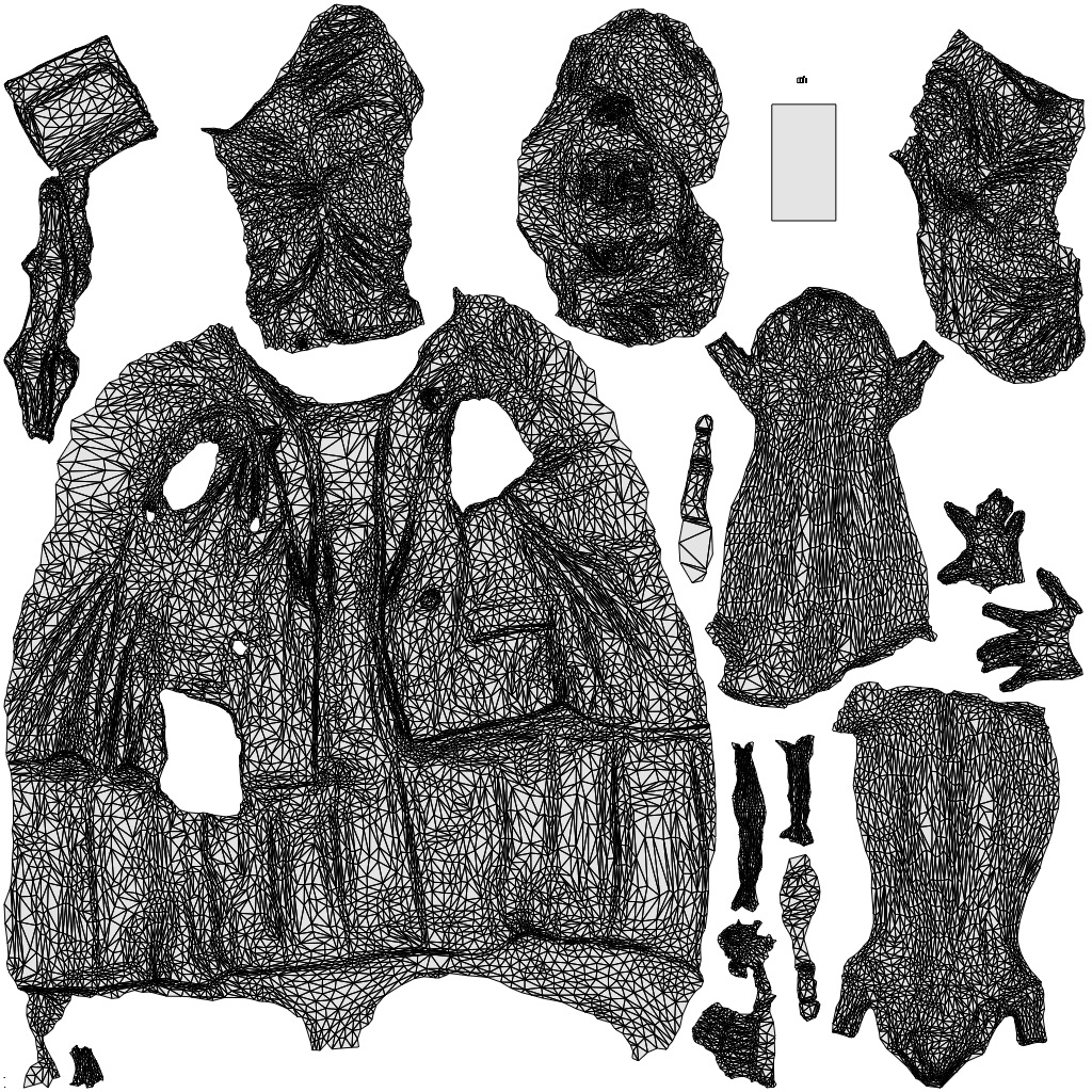 photogrammetry 3D woman business, realistic human model archviz FBX, wireframe top-down view