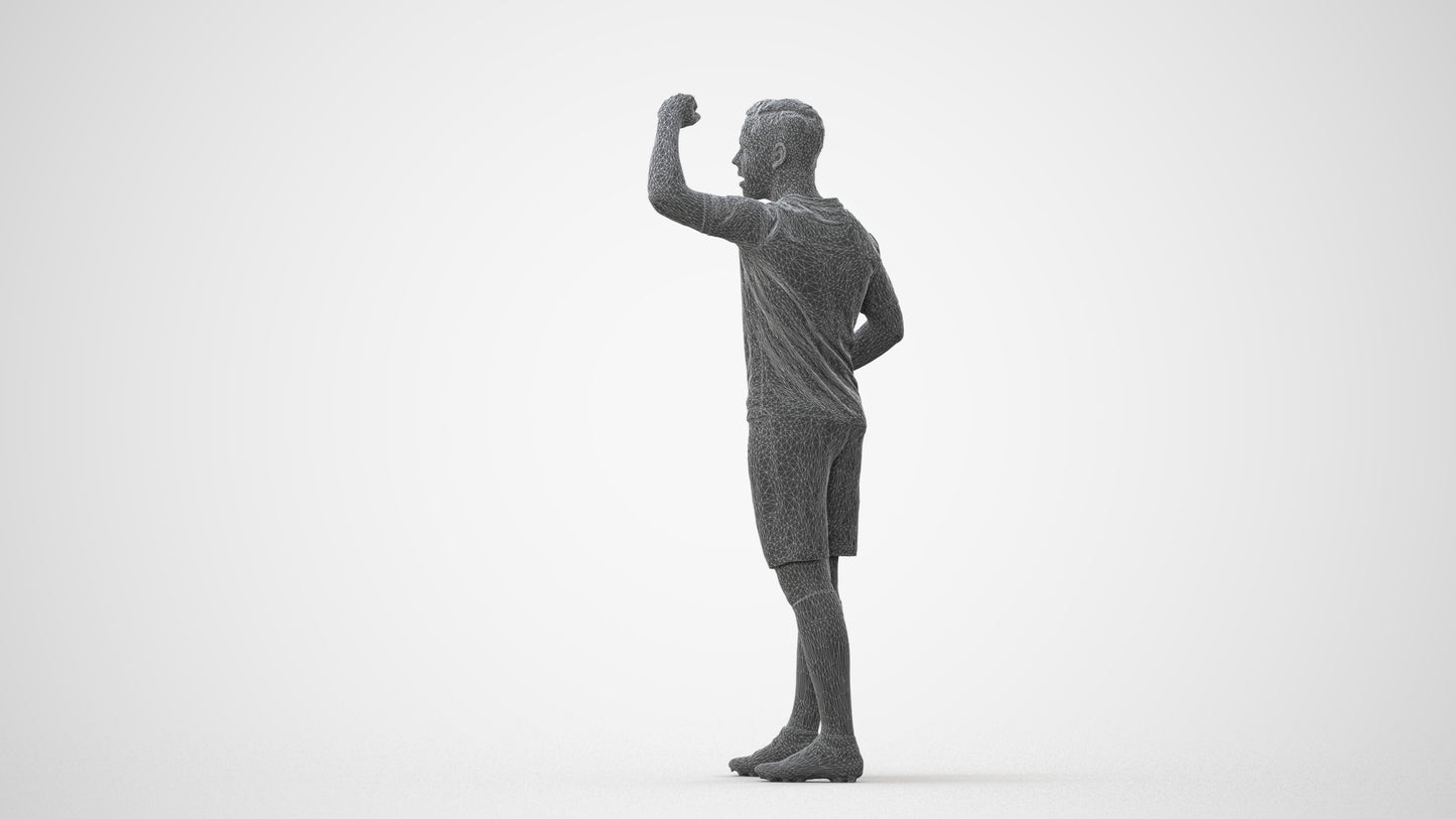 realistic 3D human boy sport, archviz people FBX OBJ for Blender, square thumbnail