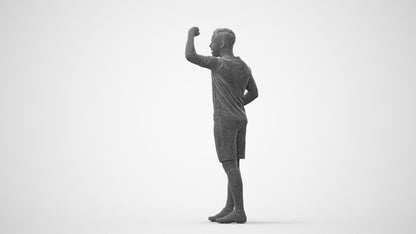 realistic 3D human boy sport, archviz people FBX OBJ for Blender, square thumbnail