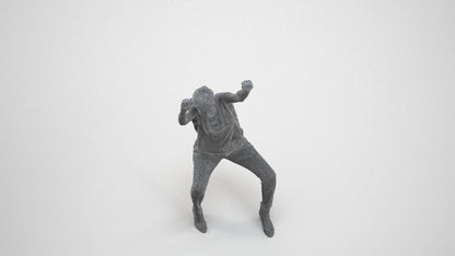 realistic 3D people woman casual sitting, render-ready for V-Ray and Corona, FBX OBJ, wireframe three-quarter view
