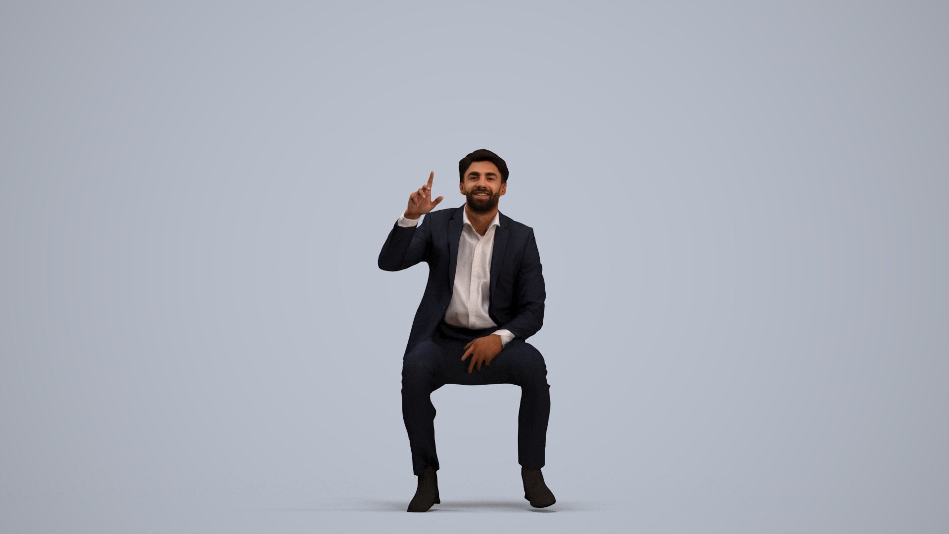 photogrammetry 3D man business, realistic human model archviz FBX, standing pose render
