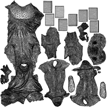 realistic 3D people man casual sitting, render-ready for V-Ray and Corona, FBX OBJ, wireframe top-down view