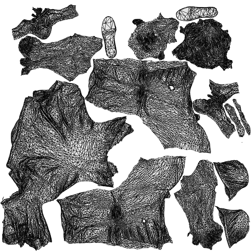 3D scanned man sitting casual, photorealistic archviz people for Enscape and SketchUp, wireframe top-down view