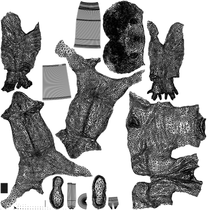 3D human model boy kids, photogrammetry scanned person for archviz, wireframe top-down view