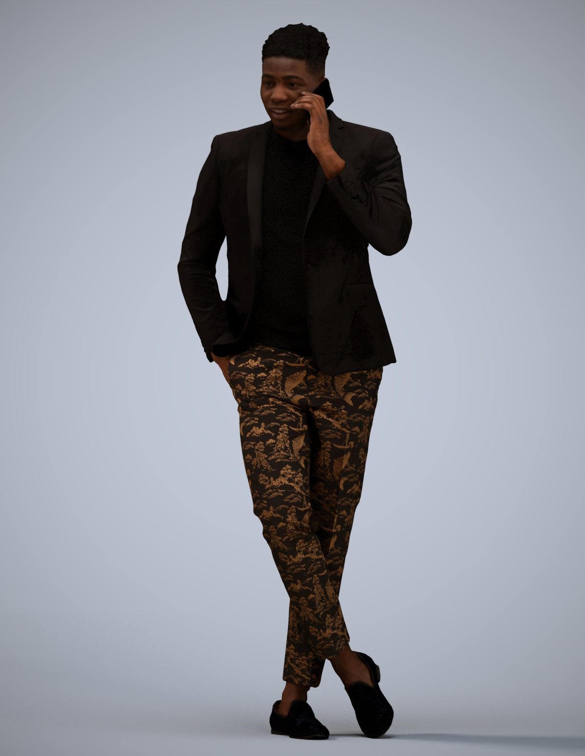 scanned 3D man formal formalaffairs, photogrammetry people for Enscape and V-Ray