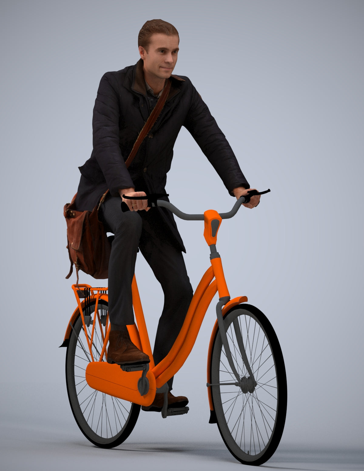 3D human model man casual mix, photogrammetry scanned person for archviz