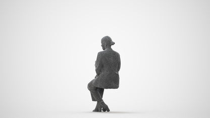 photogrammetry 3D woman business, realistic human model archviz FBX, square thumbnail