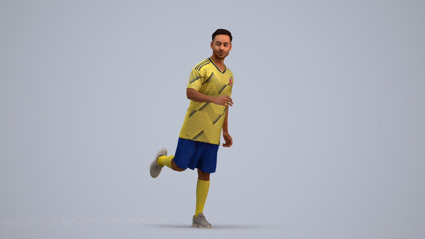 realistic 3D people man sport, render-ready for V-Ray and Corona, FBX OBJ, standing pose render