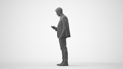 realistic 3D human man business, archviz people FBX OBJ for Blender, square thumbnail