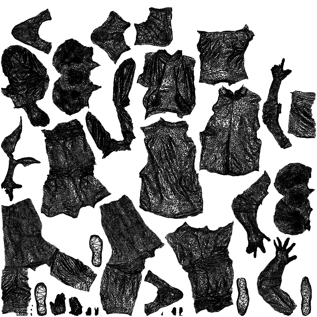 scanned 3D woman casual couple, photogrammetry people for Enscape and V-Ray, wireframe top-down view