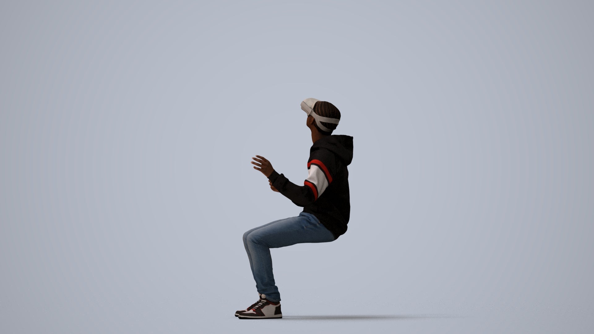 realistic 3D people boy casual kids, render-ready for V-Ray and Corona, FBX OBJ, three-quarter view render