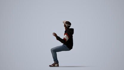 realistic 3D people boy casual kids, render-ready for V-Ray and Corona, FBX OBJ, three-quarter view render