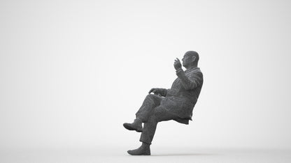 realistic 3D people senior man business, render-ready for V-Ray and Corona, FBX OBJ, square thumbnail