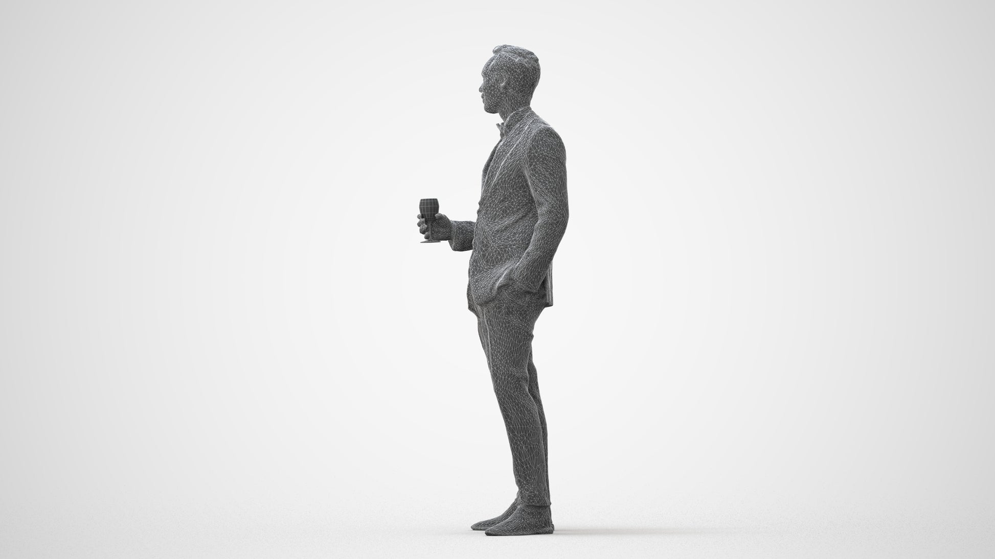 scanned 3D man formal formalaffairs, photogrammetry people for Enscape and V-Ray, square thumbnail