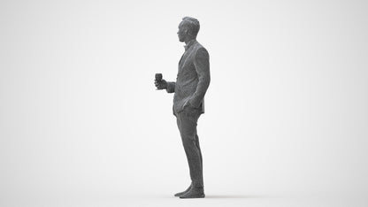 scanned 3D man formal formalaffairs, photogrammetry people for Enscape and V-Ray, square thumbnail