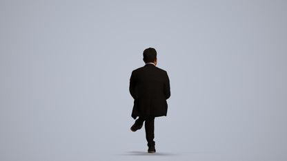 realistic 3D people man business, render-ready for V-Ray and Corona, FBX OBJ, front view render
