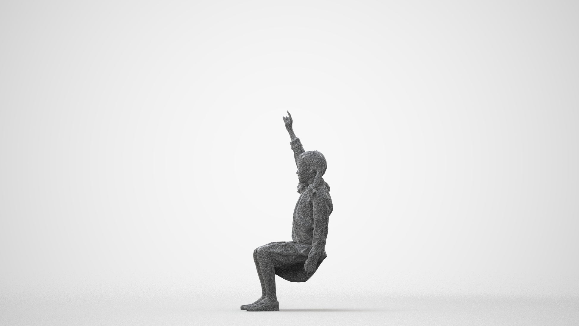 photogrammetry 3D girl kids, realistic human model archviz FBX, square thumbnail