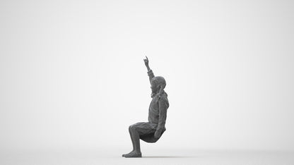 photogrammetry 3D girl kids, realistic human model archviz FBX, square thumbnail