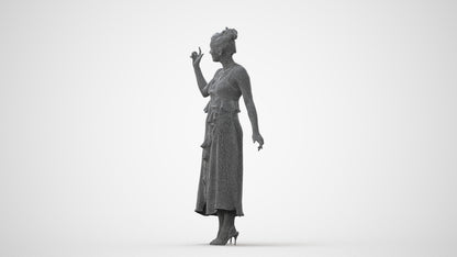 scanned 3D woman formal formalaffairs, photogrammetry people for Enscape and V-Ray, square thumbnail