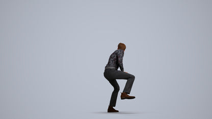 3D scanned man driving casual, photorealistic archviz people for Enscape and SketchUp, front view render