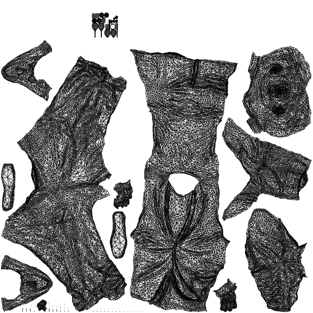3D people model man formal formalaffairs, scanned human for 3ds Max rendering, wireframe top-down view