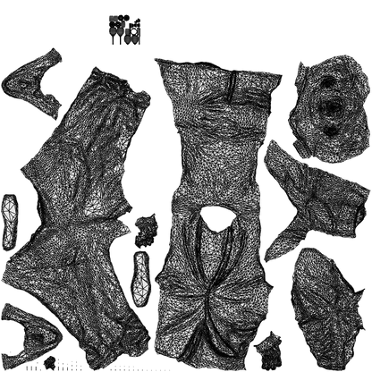 3D people model man formal formalaffairs, scanned human for 3ds Max rendering, wireframe top-down view