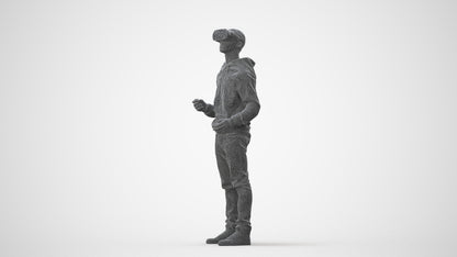 realistic 3D human boy casual kids, archviz people FBX OBJ for Blender, square thumbnail