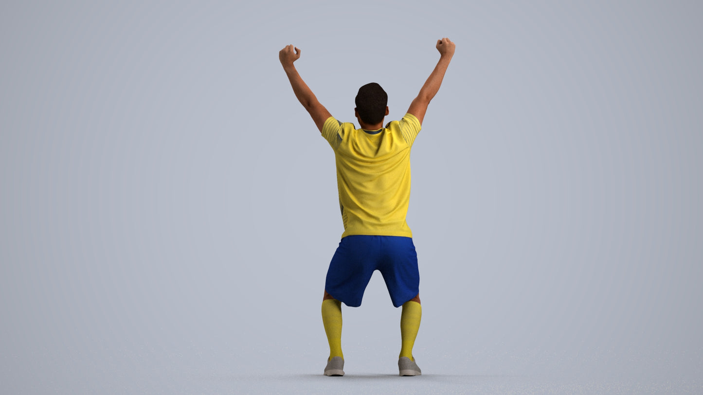 realistic 3D people man sport, render-ready for V-Ray and Corona, FBX OBJ, front view render