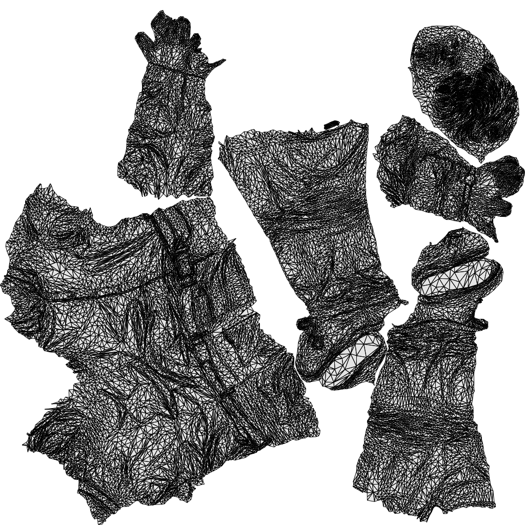 3D people model man casual formal, scanned human for 3ds Max rendering, wireframe top-down view