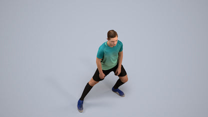 realistic 3D people boy sport, render-ready for V-Ray and Corona, FBX OBJ, back view render