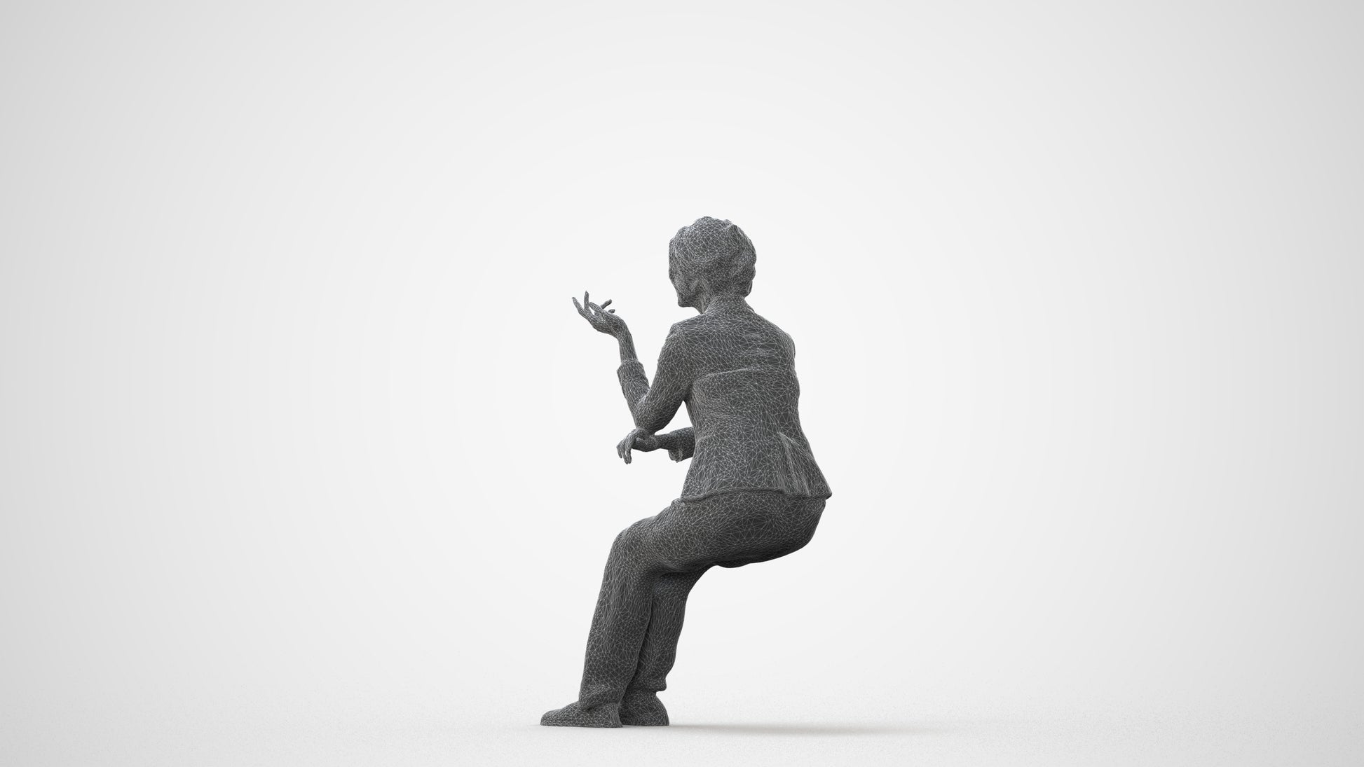 3D scanned woman business, photorealistic archviz people for Enscape and SketchUp, square thumbnail